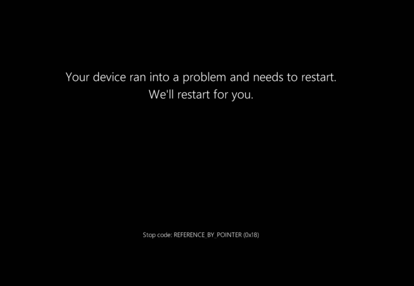 BSoD caused by the PoC